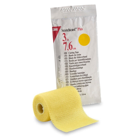 3M Scotchcast Plus - Cast Tape 3 Inch X 12 Foot Fiberglass / Resin Yellow - 82003Y