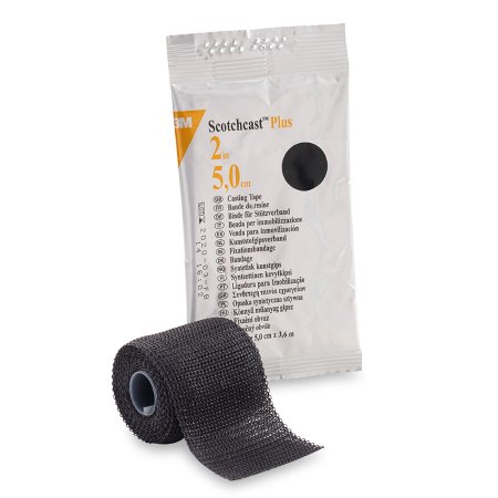 3M Scotchcast Plus - Cast Tape 2 Inch X 12 Foot Fiberglass / Resin Black - 82002A