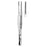 Sklar Instruments Forcep Tissue Debakey 7-3/4" Atraumatic Straight 1X2 Teeth Stainless Steel Ea - 52-5177