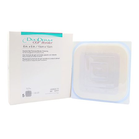 DuoDERM CGF Border - Hydrocolloid Dressing 6 X 6 Inch Square Sterile - 187972