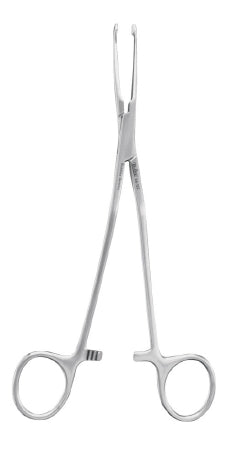 Sklar - Ligator Forceps McGivney 7-1/2 Inch Length Surgical Grade Stainless Steel NonSterile Ratchet Lock Finger Ring Handle Angled Angular Tip - 28-152