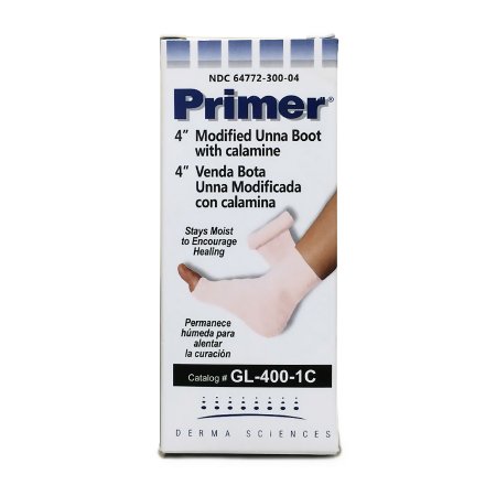 Primer - Unna Boot 4 Inch X 10 Yard Gauze Calamine / Zinc Oxide NonSterile - GL4001C
