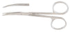 Miltex - Strabismus Scissors 4 Inch Length OR Grade German Stainless Steel NonSterile Finger Ring Handle Curved Blade Blunt Tip / Blunt Tip - 5-314