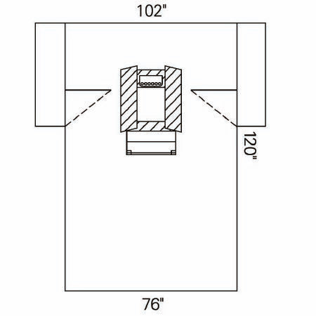 O&M Halyard Inc Abdominal Drape Laparoscopic / Cholecystectomy Drape 102 W X 76 W X 120 L Inch Sterile - 89223
