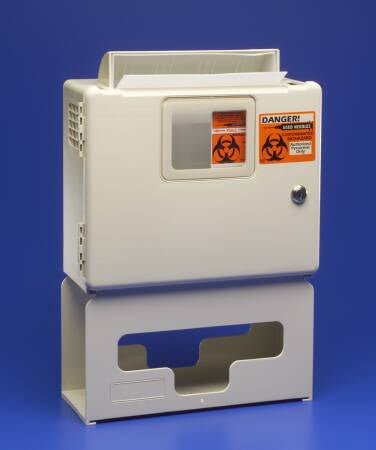 SharpSafetyIn-Room - Glove Box Holder Horizontal or Vertical Mounted 1-Box Capacity Beige 4-1/2 X 6-3/4 X 12 Inch Plastic - 8550LG