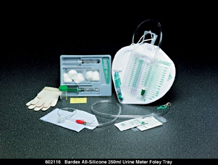 Bardex - Indwelling Catheter Tray Foley 16 Fr. 5 cc Balloon Silicone - 902116