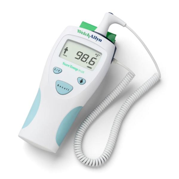Welch-Allyn Thermometer Electronic Suretemp Plus 690 Orl/Rctl/Axlry 2Scl Dgtl Lcd Orl Prb Ea - 01690-200