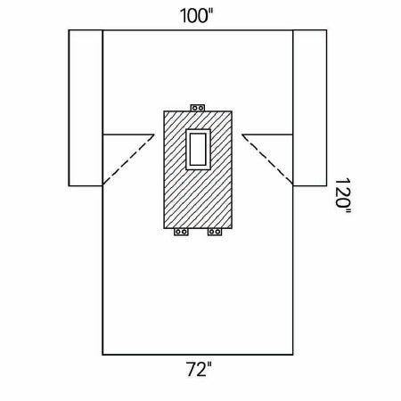 O&M Halyard Inc Abdominal Drape Laparotomy Drape 100 W X 72 W X 120 L Inch Sterile - 89282