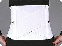 Scott Specialties Lumbar Back Support X-Large Hook and Loop Closure 42 - 48 Inch 9 Inch Male - 0711 WHI XL