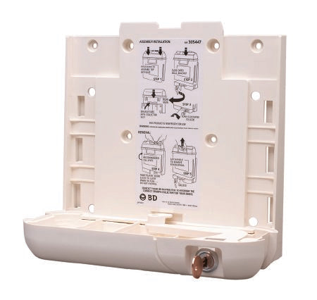 Becton Dickinson Sharps Collector Bracket Locking Wall Bracket Plastic - 305447