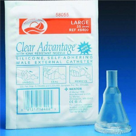 Coloplast Clear Advantage Male External Catheter Self-Adhesive Strip Silicone X-Large - 6500