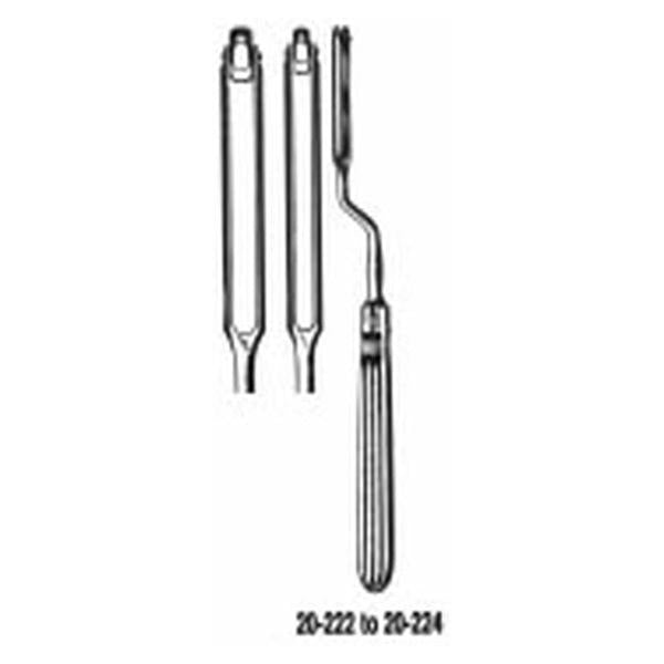 Miltex-Integra Knife Swivel Nasal Ballenger 7-3/4" Bayonet 3Mm Tip Stainless Steel Ea - 20-222