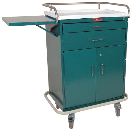 Classic Line - Treatment Cart Steel 44.5 X 22 X 32 Inch Beige One-3 Inch, One- 6 Inch, 23 W X 17 D One-Storage Compartment with Shelf - 6201