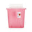 In-Room - Sharps Container 16-1/4 H X 13-3/4 W X 6 D Inch 3 Gallon Translucent Red Base / Translucent Lid Horizontal Entry Flap Lid - 85221R