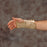 Deroyal Wrist Splint  Cock-Up Canvas Left Hand White Large - 5022-08