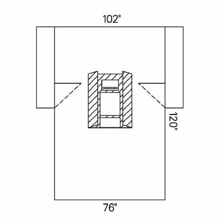 O&M Halyard Inc Abdominal Drape Laparoscopic / Cholecystectomy Drape 102 W X 72 W X 120 L Inch Sterile - 89225