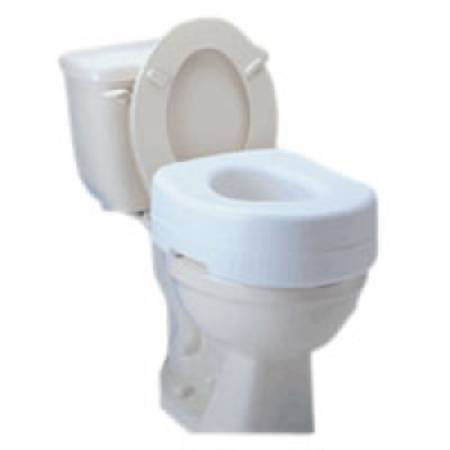 Apex-Carex Healthcare Carex Economy Raised Toilet Seat 5-1/2 Inch Height White 300 lbs. Weight Capacity - FGB302C0 0000