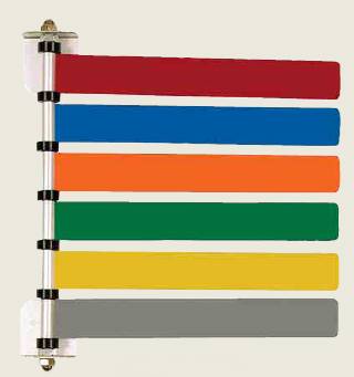 Omnimed Exam Room Signal Flag Wall Mount 6-Flag 4 Inch - 291708