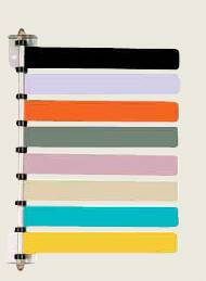 Omnimed Exam Room Signal Flag Wall Mount 3-Flag 8 Inch - 291713