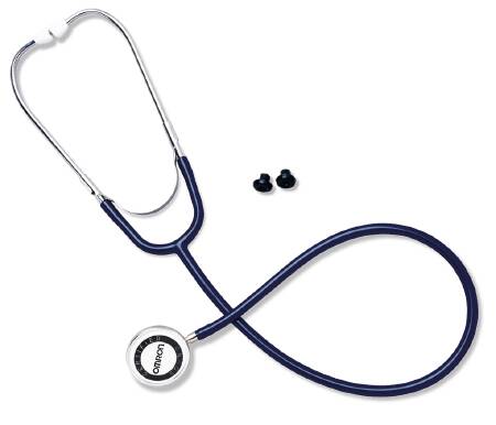 Omron Healthcare Omron Classic Stethoscope Black 1-Tube Double Sided Chestpiece - 412BLK
