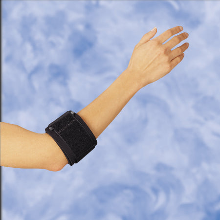 Deroyal - Elbow Support DeRoyal One Size Fits Most D-Ring / Hook and Loop Strap Closure Tennis Elbow Strap Left or Right Elbow 3 X 16 Inch Black - NE7730-70