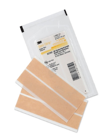 3M Steri-Strip Elastic Skin Closure Strip 1 X 5 Inch Nonwoven Material Flexible Strip Tan - E4548