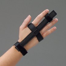 Deroyal Finger Splint  One Size Fits Most Without Fastening Left Or Right Hand Silver - 11004