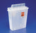 Cardinal In-Room Sharps Container 1-Piece 16-1/4 H X 13-3/4 W X 6 D Inch 3 Gallon Translucent Horizontal Entry Lid - 85221