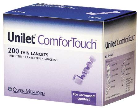 Owen Mumford Unilet ComforTouch Lancet Needle 28 Gauge - AT 0460