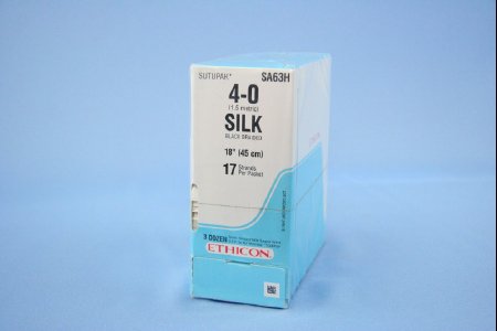 Perma - Hand SUTUPAK - Suture without Needle Braided Silk Nonabsorbable Coated Size 4 - 0 18 Inch Suture - SA63H