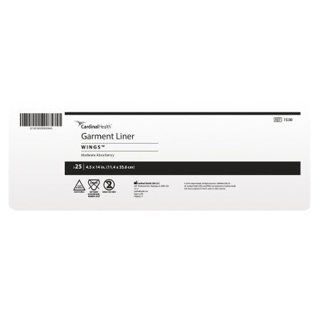 Simplicity - Incontinence Liner 4-1/2 X 14 Inch Moderate Absorbency Polymer Core One Size Fits Most Adult Unisex Disposable - 1530