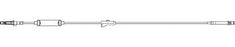 ICU Medical Cysto-Bladder Irrigation Set 55 mL 0.241 Inch OD 77 Inch 1 Lead Plastic - 654401