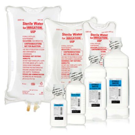 ICU Medical - Irrigation Solution Sterile Water for Irrigation Not for Injection Flexible Bag 3,000 mL - 797308