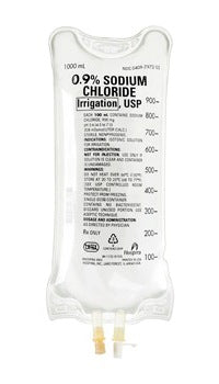 Icu Medical - Irrigation Solution 0.9% Sodium Chloride, Preservative Free Not for Injection Flexible Bag 1,000 mL - 797205