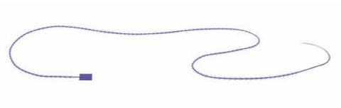 STRATAFIX Symmetric PDS Plus - Suture with Needle Absorbable Uncoated Violet Suture Triclosan Polydioxanone Size 2 - 0 45 cm Suture 1-Needle 26 mm Length 1/2 Circle Taper Point Needle - SXPP1A409