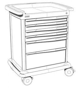 Lakeside Manufacturing - Preciso Cart 27 Inch Gray - PRE27-1G