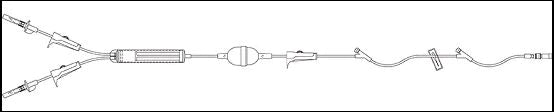 ICU - Primary IV Administration Set 20 Drops / mL Drip Rate 100 Inch Tubing 2 Ports - 1271802