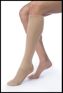 BSN Medical JOBSTFarrowWrap Hybrid AD II Compression Stockings with Silver Ankle / Foot X-Large / Wide Closed Toe - FLFH-ADIISW5