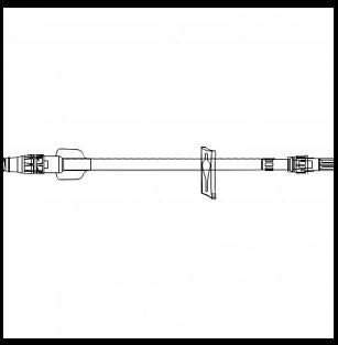 ICU Medical IV Extension Set 7 Inch Tubing 0.45 mL Priming Volume - C33122