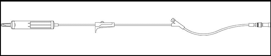 ICU Medical Administration Set 10 Drops / mL Drip Rate 80 Inch Tubing - 1269402