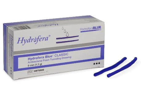 HydroferaBLUE Classic - Antibacterial Foam Dressing 4 X 5 Inch Rectangle Non-Adhesive without Border Sterile - HB4514