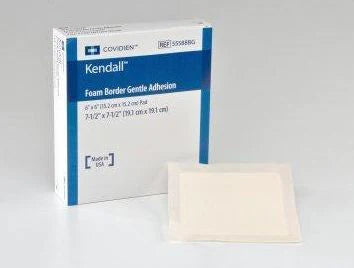 Kendall - Foam Dressing 7-1/2 X 7-1/2 Inch Sacral Adhesive with Border Sterile - 55577BG