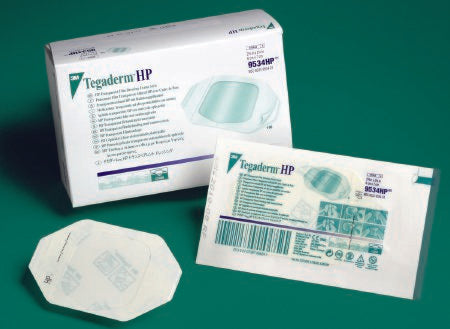 3M Tegaderm HP Transparent Film Dressing Rectangle 4 X 4-3/4 Inch Frame Style Delivery With Label Sterile - 9536HP
