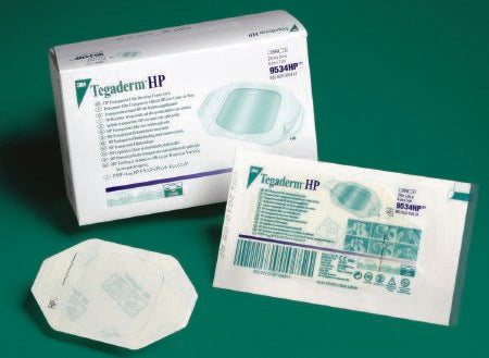 3M Tegaderm HP - Transparent Film Dressing Rectangle 4 X 4-3/4 Inch Frame Style Delivery With Label Sterile - 9536HP