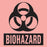 Precision Dynamics TimeMed Pre-Printed Label Timemed Warning Label Biohazard Fluorescent Red 1 X 1 Inch - BH-11