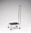 Pedigo Products - Step Stool with Handrail 1 Step Stainless Steel Frame 8-1/4 Inch Step Height - P-1010-A-SS