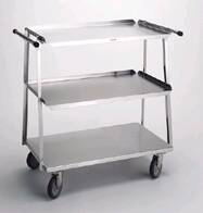 Pedigo Products Utility Cart Stainless Steel 22 X 41.5 X 38.25 Inch 3 Shelves Silver - CDS-145