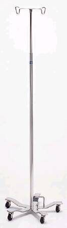 Pedigo Products IV Stand Floor Stand 4-Hook 5 Caster, 2 Inch Swivel - P-1576-4
