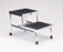 Pedigo Products Step Stool 2-Step Chrome Plated Steel 8 Inch and 16 Inch - P-18