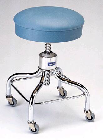 Pedigo Products - Exam Stool Backless Spin Lift Height Adjustment 4 Casters, 2 Inch Diameter Black - P-36-BLK